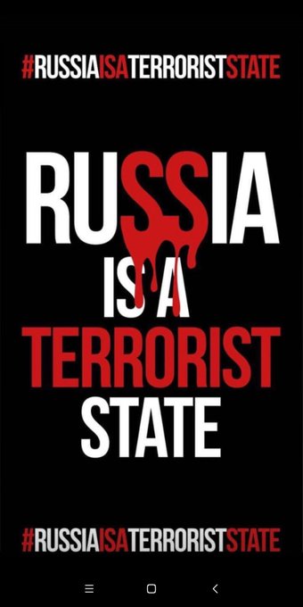 #russiaisaterrorisstate #Ukraine #WarInUkraine #StopPutin #StopRussia #NATO #terrorist #HelpUkraine #RussiaTerroristState<a href="/tag/russiaisaterrorisstate"class="tags">#russiaisaterrorisstate</a><a href="/tag/ukraine"class="tags">#Ukraine</a><a href="/tag/warinukraine"class="tags">#WarInUkraine</a><a href="/tag/terrorist"class="tags"><span>#terrorist</span></a><a href="/tag/nato"class="tags"><span>#nato</span></a><a href="/tag/helpukraine"class="tags"><span>#helpukraine</span></a><a href="/tag/stopputin"class="tags"><span>#stopputin</span></a><a href="/tag/stoprussia"class="tags"><span>#stoprussia</span></a>