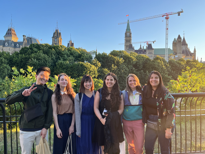 Kotoboo1's tweet photo. At #ICIS2022 and after meeting every Thurs for online meetings we finally met in person for the first time 💃 and presented an awesome poster! We are lucky to have such amazing collaborators from all over the🌍! What was the most amazing thing that happened to you this summer? https://t.co/lIVoUftJBK