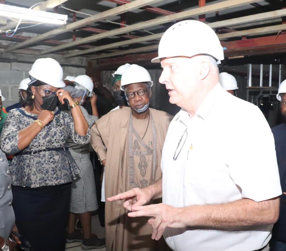 Photo News: L-R: Minister of @FMICNigeria, Alh. Lai Mohammed; Mrs. Titilola Park of the Shared Agent...