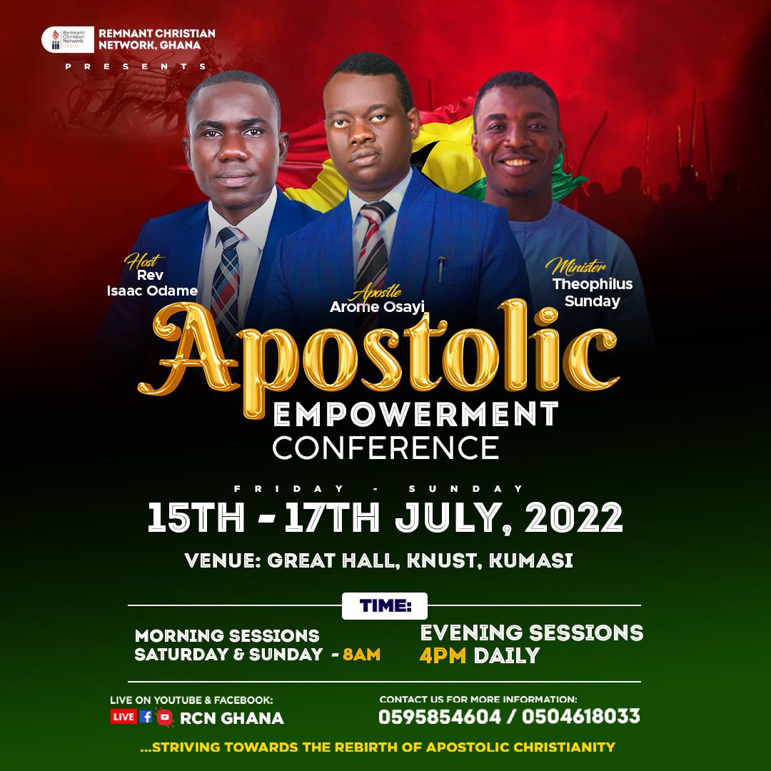 ApostleArome's tweet photo. There shall never be a time when power will not be required to establish the Kingdom of God. Power is therefore a prerequisite apostolic tool for kingdom expansion. This is why believers need constant empowerment from on high. Kumasi, the Lord sends us to you.We come in His name! https://t.co/hCrOThXiJq