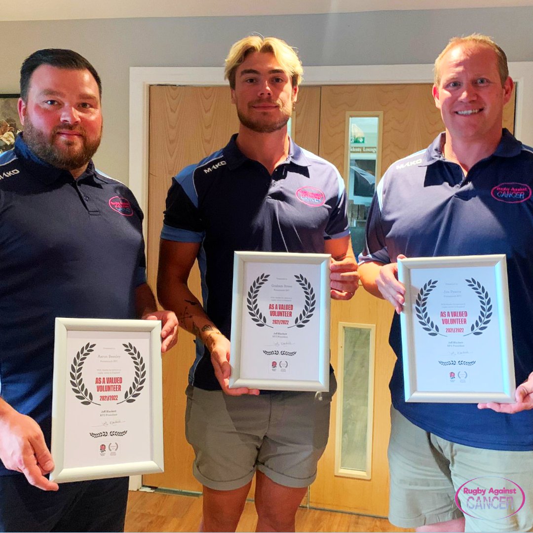 Amazing to be nominated &amp; win the Connecting the Community award tonight in the <a href="/Honda_UK/">Honda UK</a> Volunteer Recognition Programme <a href="/HampshireRFU/">Hampshire RFU</a> <a href="/RFU/">Rugby Football Union</a> <a href="/EnglandRugby/">England Rugby</a> 💙💗 Trustees Aaron <a href="/bagder1988/">Aaron Beesley</a> &amp; Jim <a href="/JimPearce8/">Jim Pearce</a> were joined by ambassador @OHassellcollins at the event held at <a href="/havantrfc/">Havant Rugby Football Club</a>