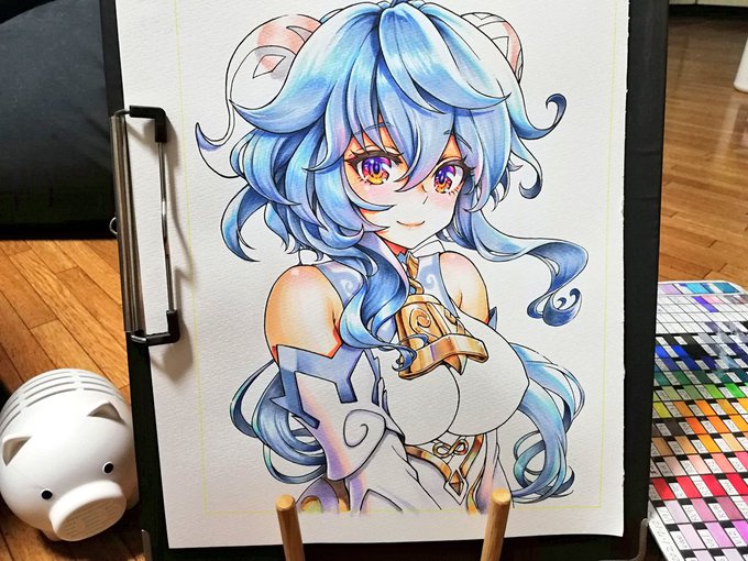 最近ずっとデジタル作画やってたから久々のコピックめちゃ楽しいし癒やされる 