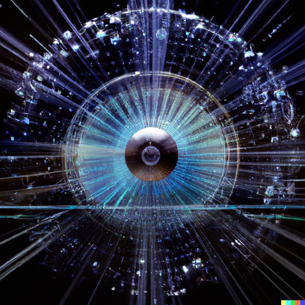 ntadej's tweet photo. I asked #dalle 2 about “future circular collider particle physics experiment” which resulted into nice abstract art. #particlephysics #CERN https://t.co/17iggwT6Ms
