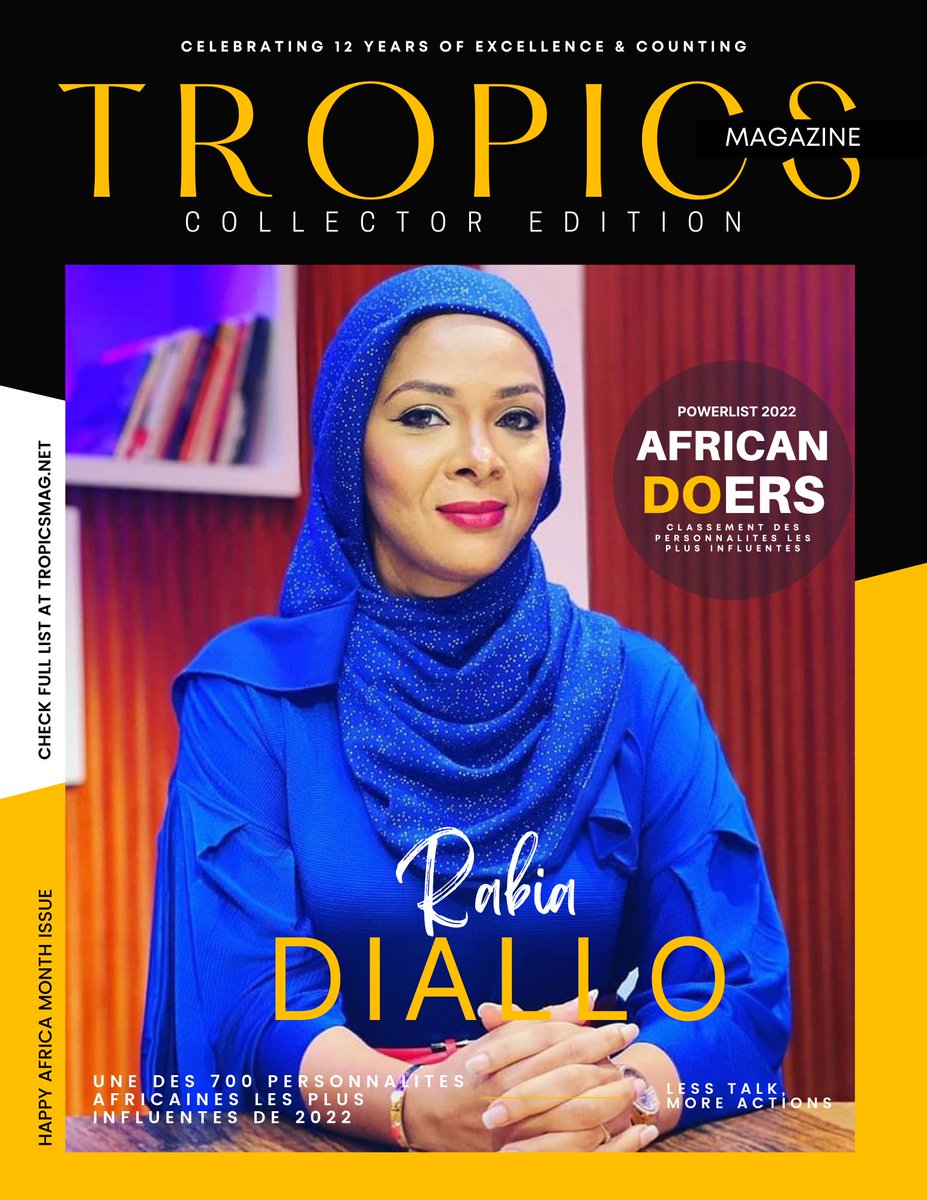 TropicsMagazine's tweet photo. @TropicsMagazine revient avec sa célèbre et prestigieuse Powerlist #AfricanDOers célébrant les Africains les plus influents de 2022 en prélude au 6e #TropicsBusinessSummit qui se tiendra dans la nation insulaire du Cap-Vert

Liste intégrale du classement👇🏼
https://t.co/3pfTG387lB https://t.co/EkxTeuhHCN