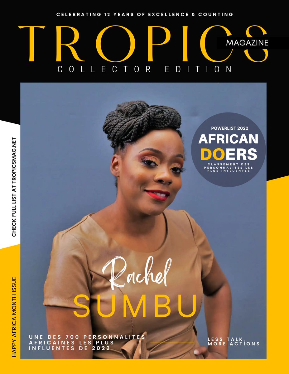 TropicsMagazine's tweet photo. @TropicsMagazine revient avec sa célèbre et prestigieuse Powerlist #AfricanDOers célébrant les Africains les plus influents de 2022 en prélude au 6e #TropicsBusinessSummit qui se tiendra dans la nation insulaire du Cap-Vert

Liste intégrale du classement👇🏼
https://t.co/3pfTG387lB https://t.co/EkxTeuhHCN