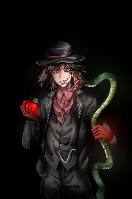 The fruit of knowledge, and the poison of sin. It is destined that all shall obtain knowledge, and to bear the pain of sin. Such is the fate of humanity, but many will hide from this pain… While I wish to embrace it.
(Art by <a href="/emori_11/">Emori Sanders</a>  )
#ENVtuber #Vtuber