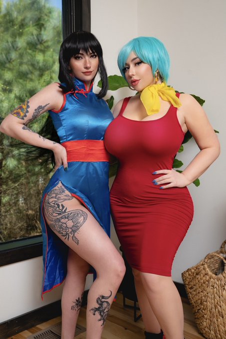 1 pic. Bulma and Chi-Chi photoset with @spookyfoxx_ will be released tomorrow night! ❤️ I will be doing