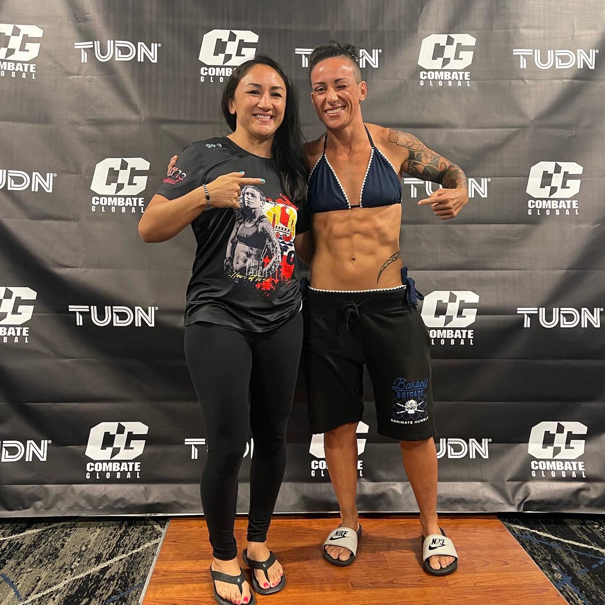 CarlaEsparza1's tweet photo. Official weight 124.6lbs, tomorrow it’s on!! @aitohine looking very sharp for her fight, she’s been working hard and made a lot of improvements. Excited to see her put it to the test tomorrow!👊🏽 https://t.co/AlQwwTb7Pp