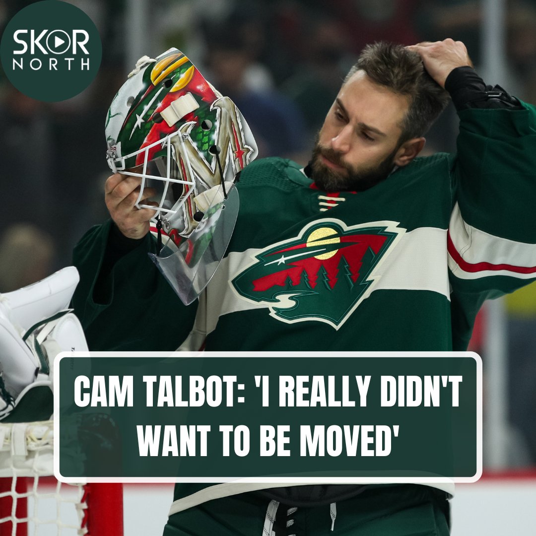 SKORNorth's tweet photo. WELP: Former #mnwild goaltender Cam Tablot said he, 'didn't want to be moved' at his introductory press conference with the Ottawa Senators 🙃🙃🙃 https://t.co/HEjYtkg5wk