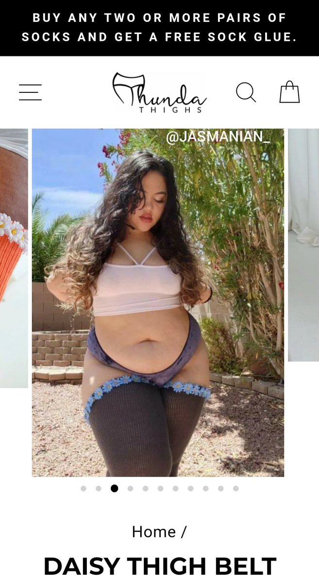 Jasmanian_'s tweet photo. When your favorite thigh highs puts you on their website 😍😍😍 omg imma die! Momma I made it! 🤭🤭 https://t.co/x0JRzGRmls