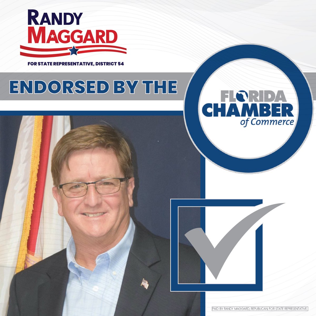 Randy Maggard (@randymaggard_fl) on Twitter photo I am pleased to be endorsed by the <a href="/FlChamber/">Florida Chamber</a>. In these tough economic times, I will always be a voice for families and small businesses. My highest priorities are creating jobs, lowering taxes, and keeping Florida affordable. I am pleased to be endorsed by the <a href="/FlChamber/">Florida Chamber</a>. In these tough economic times, I will always be a voice for families and small businesses. My highest priorities are creating jobs, lowering taxes, and keeping Florida affordable.