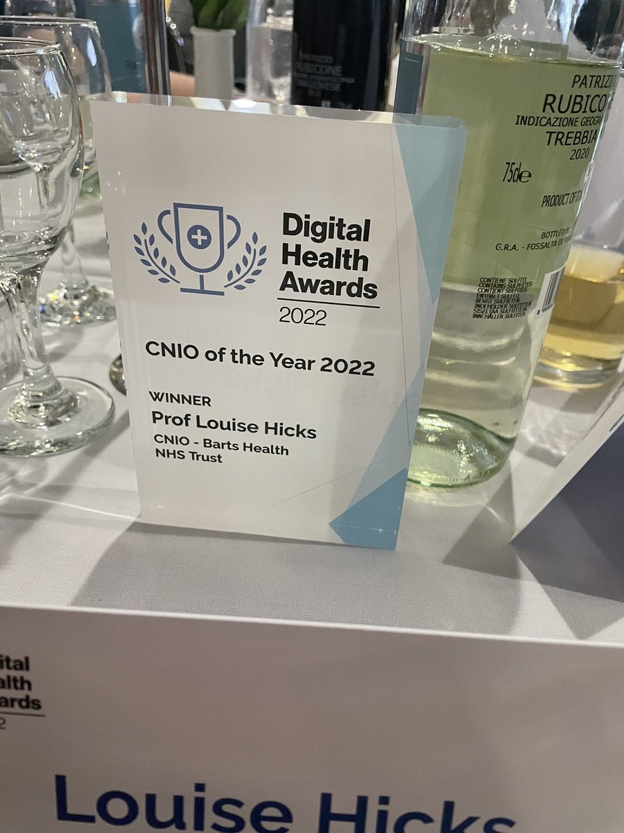 Professor Louise Hicks (@louisechicks1) on Twitter photo What a wonderful surprise - CNIO of the Year 💚 a million thanks <a href="/DHSummerSchools/">Digital Health Summer Schools</a> <a href="/DHCNIO/">Digital Health CNIO Network</a> <a href="/NHSCNIO/">CNIO team for England</a> <a href="/BHWeConnect/">WeConnectBH</a> Very proud <a href="/NHSBartsHealth/">Barts Health</a> amazing team #Nurses #ClinicalInformatics Thanks What a wonderful surprise - CNIO of the Year 💚 a million thanks <a href="/DHSummerSchools/">Digital Health Summer Schools</a> <a href="/DHCNIO/">Digital Health CNIO Network</a> <a href="/NHSCNIO/">CNIO team for England</a> <a href="/BHWeConnect/">WeConnectBH</a> Very proud <a href="/NHSBartsHealth/">Barts Health</a> amazing team #Nurses #ClinicalInformatics Thanks