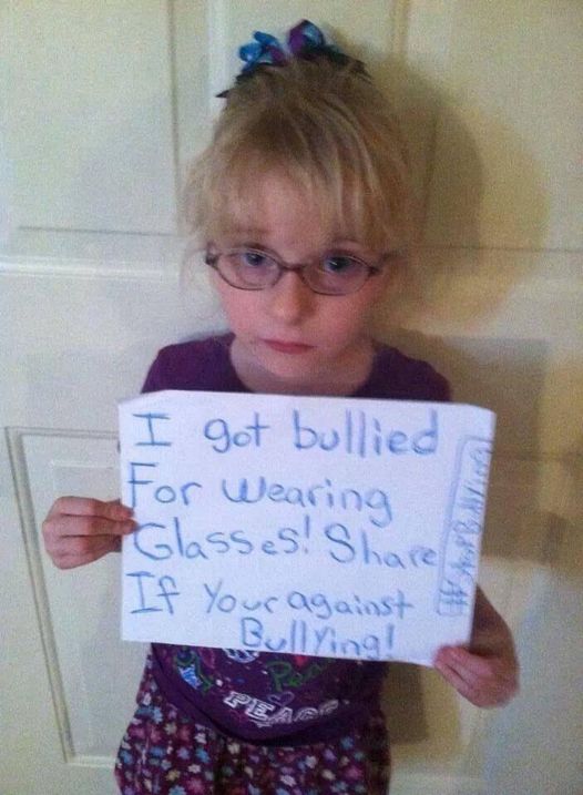 baer10134's tweet image. Kids who wear glasses get picked on because the bullies don&apos;t understand why ANYONE needs help with something as simple as seeing. 

Read that again. #TheBullyProject