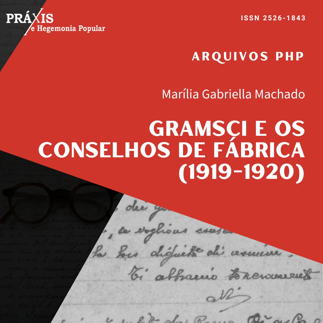 Arquivos de Práxis e Hegemonia Popular: v.4 n.4 (2019).
Leia em: revistas.marilia.unesp.br/index.php/PHP/…

#tbt #tbtphp
