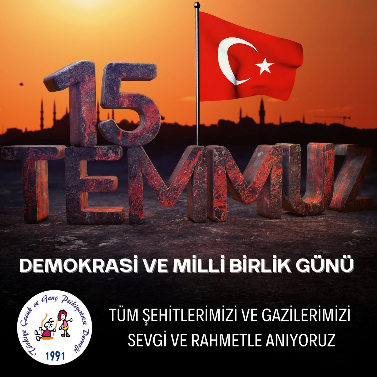 Tüm şehitlerimizi ve gazilerimizi sevgi ve rahmetle anıyoruz..

15 Temmuz Demokrasi ve Milli Birlik Günü..