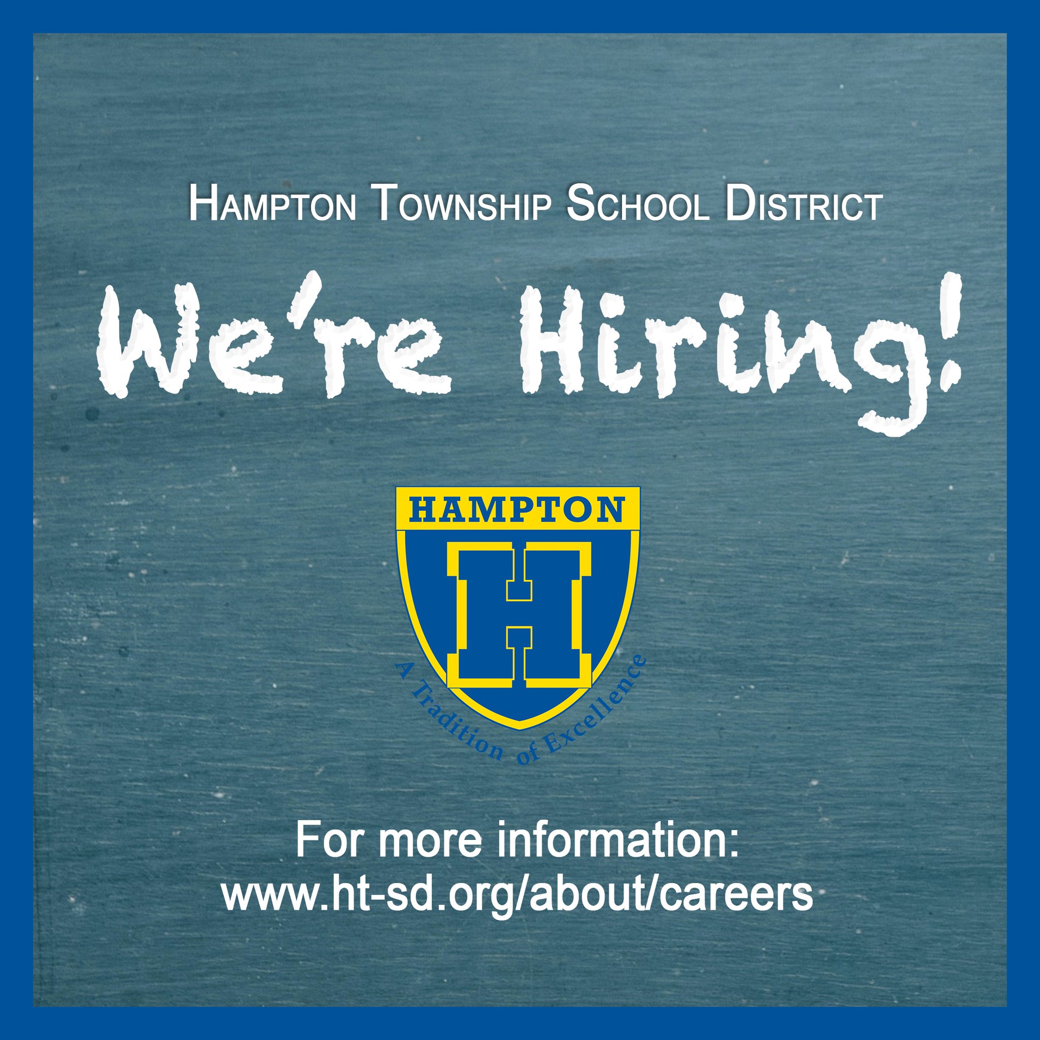 Hampton Township SD on Twitter "Looking for a parttime job while your