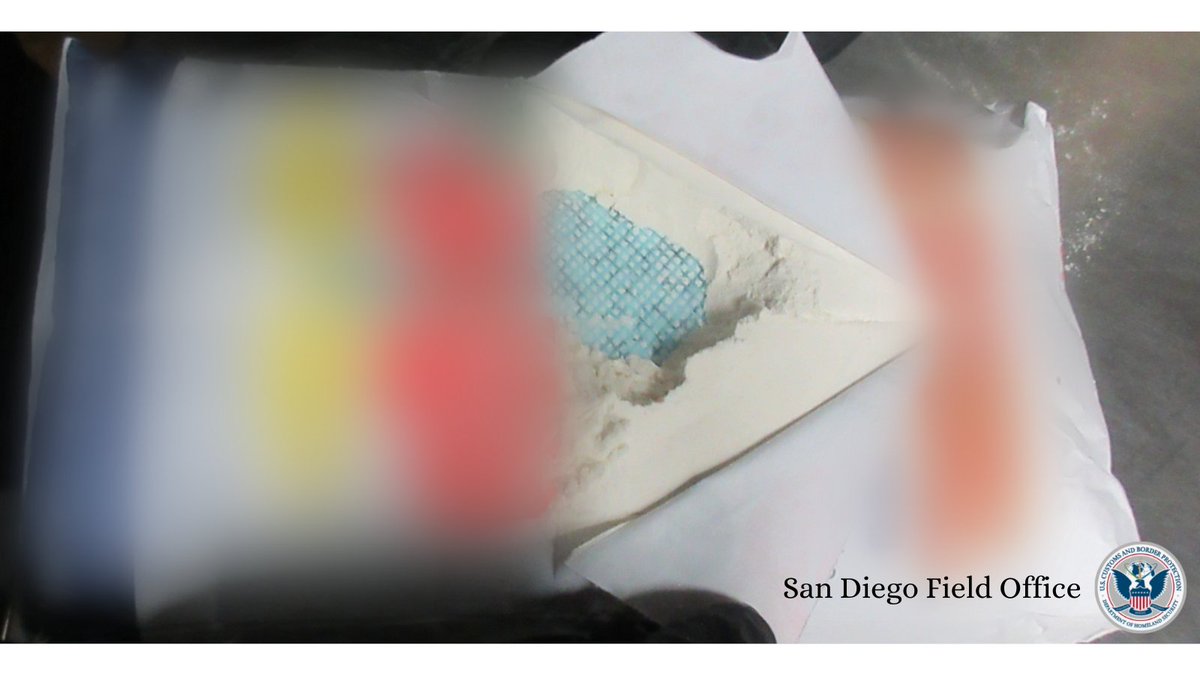 DFOSanDiegoCA's tweet photo. Grocery drug smuggling attempt thwarted at the #OtayMesa Port of Entry! @CBP officers intercepted more than 1 million dollars’ worth of Fentanyl hidden inside several grocery items. Great work by front-line officers!
@DHSgov
#CBP

Read more about it here: 
https://t.co/j3paRQ7OM6 https://t.co/u6Vg3ddY67