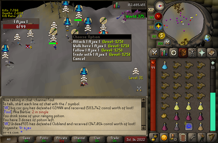 OSRS_VR's tweet image. VR DOMINATES GMT WILDERNESS THIS TIME DECIMATING VITALITY,WG,LITHS AND MORE!

REV/DF/BC/TK and others seem to be in hiding for some reason! 

#VR the most active pk clan on the game.

vr-rs.com/forums/topic/1…