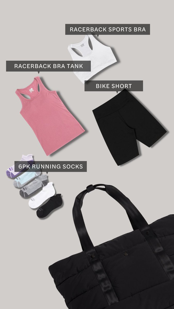 32Degrees__'s tweet image. What's in your gym bag? 🏋️‍♀️⁠#32degrees #activeessentials #whatsinyourgymbag