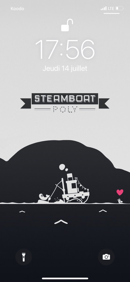 Need a new Lock Screen wallpaper ? What about steamboat poly :) #iphone #wallpaper #steamboatpoly