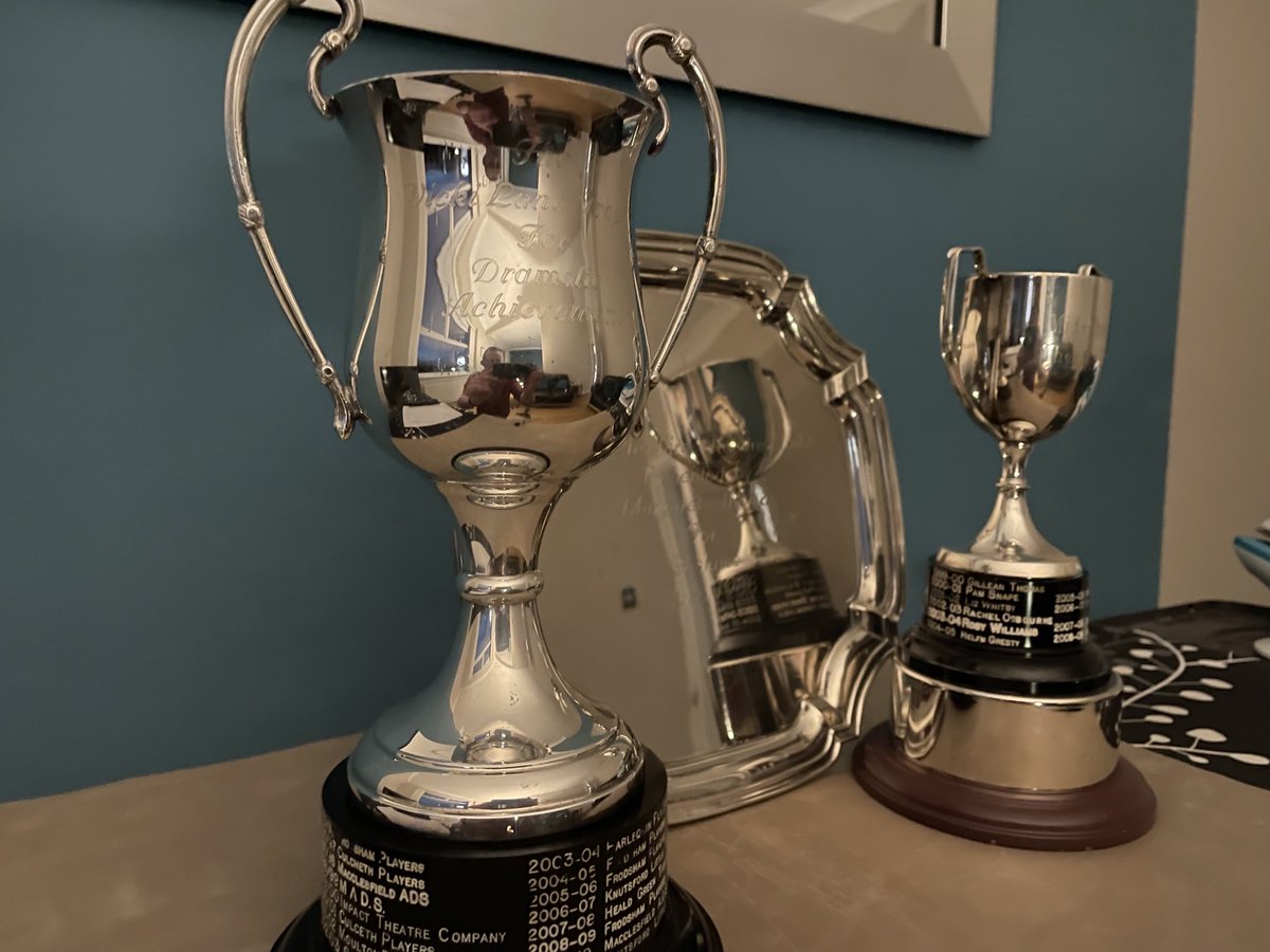 Hat-trick of trophies! Best costumes. Best supporting actress.  Dramatic achievement. Oh and a commendation for best poster!! Congratulations to everyone involved!!