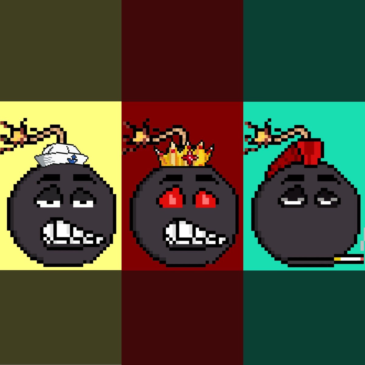 Contests for five fully customizeable Bored Bomb 1/1’s are now in the Discord!🧨💥

#solana #nft #sol #degen #nftsacrifice #degentown #pixelnft #pixelart #soldegen #soldegens #freemint #freemints #solplay #solprofit #nftstaking #nftdao #chepnft #nftsweep