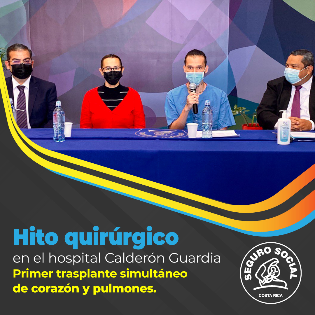CCSSdeCostaRica's tweet photo. Por primera vez en el país  el equipo de trasplantes del hospital Rafael Ángel Calderón Guardia realizó el trasplante de corazón y pulmones en acción simultánea, de un donador a dos receptores, lo cual representa un hito en el programa de trasplantes. #CCSSdeCostaRica https://t.co/PMuT0AsWZ4