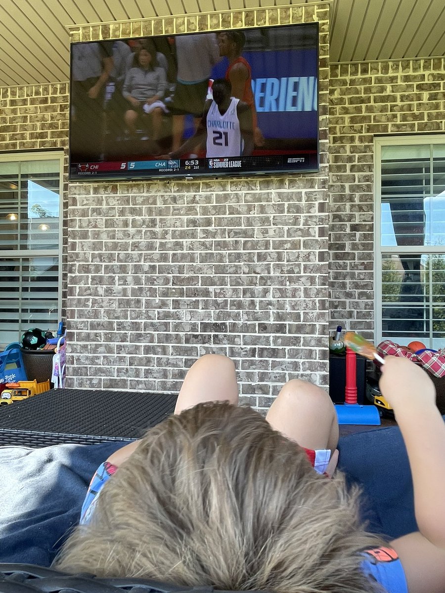 minsell's tweet image. I guess you can say #ClarkRichmond at 3 years old already loves basketball. Just checked on him on the back porch and he’s sitting on the couch watching @espn @NBA #NBASummerLeague #BasketballFamily