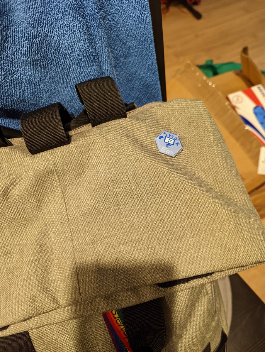 MonashBioinfo's tweet photo. New swag alert. Our #hexsticker is now a pin button. Looking good. Thanks to @stickermule #happyfriday https://t.co/jDWlD3pp4i
