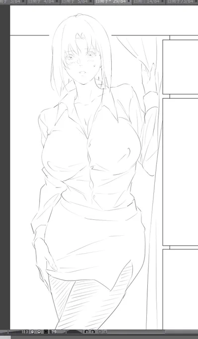 黒スト日南子さん下書き 