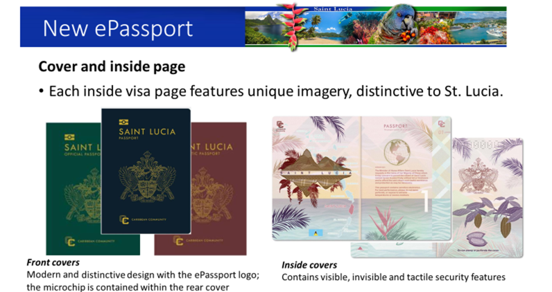 COST OF E-PASSPORT CONFIRMED
The Government of Saint Lucia has confirmed the cost of the new electronic passport: EC$250 per passport for a period of five years.
For details, visit: govt.lc/news/price-of-…