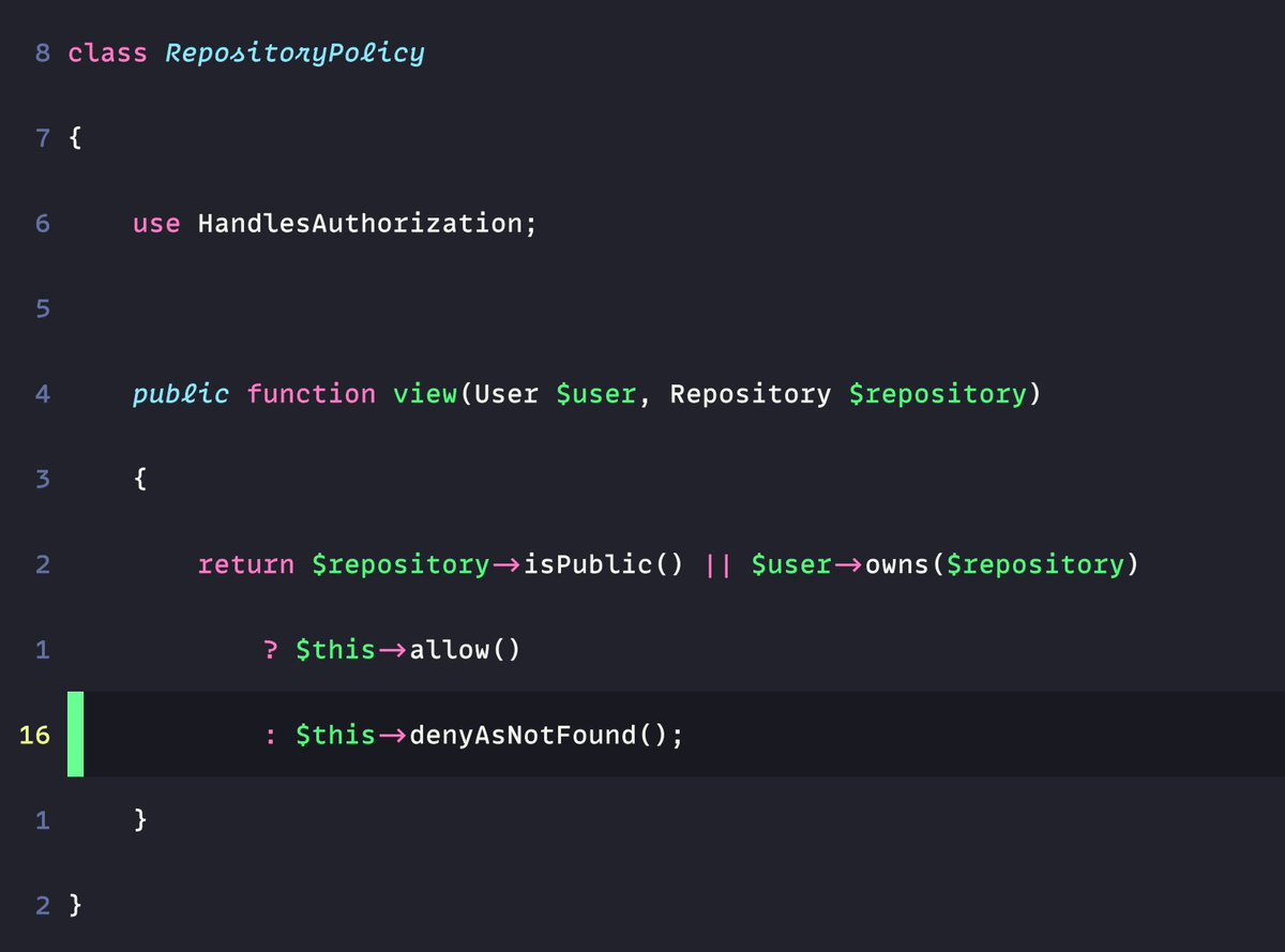 HTTP response status can be customized when denying actions via Gates &amp; Policies 