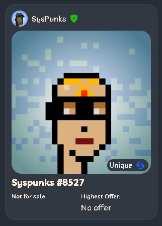 Hayess5178's tweet image. My #Syspunks #NFT 😊

@syspunks