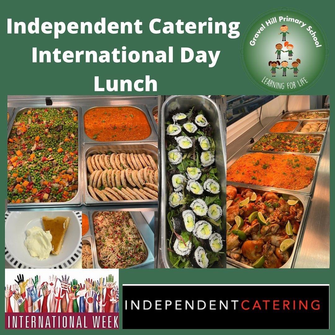 Today our children enjoyed a delicious International Day Lunch prepared by Independent Catering. The children voted on their favourite international food and our amazing kitchen staff accommodated (as always)! #internationalweek #independentcatering #healthyschoollunch