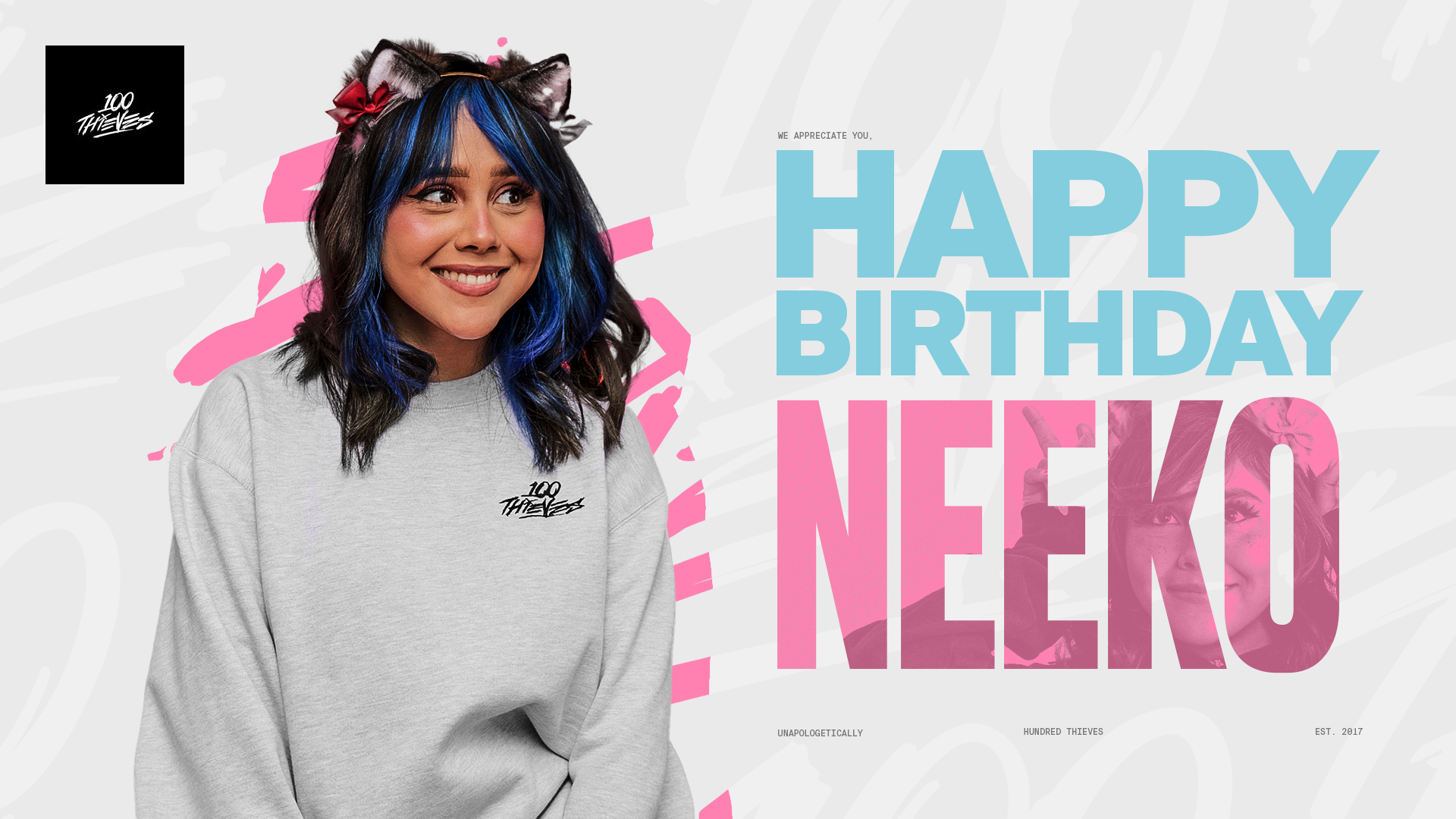 100 Thieves on X: Happy birthday @neekolul! We're so excited to have you  as part of 100 Thieves and look forward to an amazing year together. Have a  wonderful birthday! 🎉  /