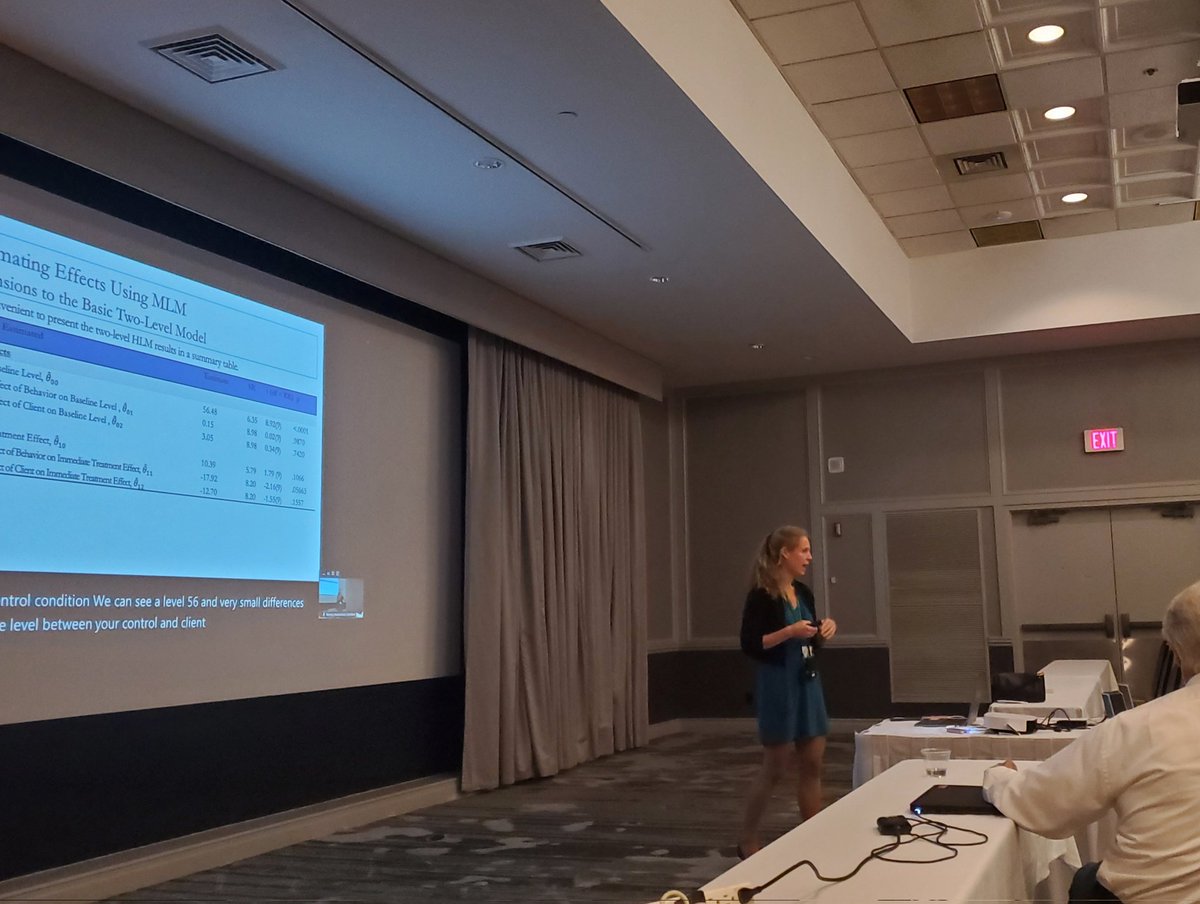 drmachalicek's tweet image. @MariolaMoeyaert rocking our #IESSCRD 🧠 on multi-level models for single case design research. So many neat resources provided, too! 💜