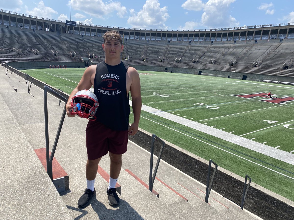 MatthewKlee4's tweet photo. I had a great time at the @HarvardFootball camp today. Can’t wait to be back again next year! @TheCoachHo @Coach_Johnson76 @MicFein @CoachManion_ @Crim_Recruiting @SomersFootball @FitnessBarn https://t.co/4bcmOyfc8c