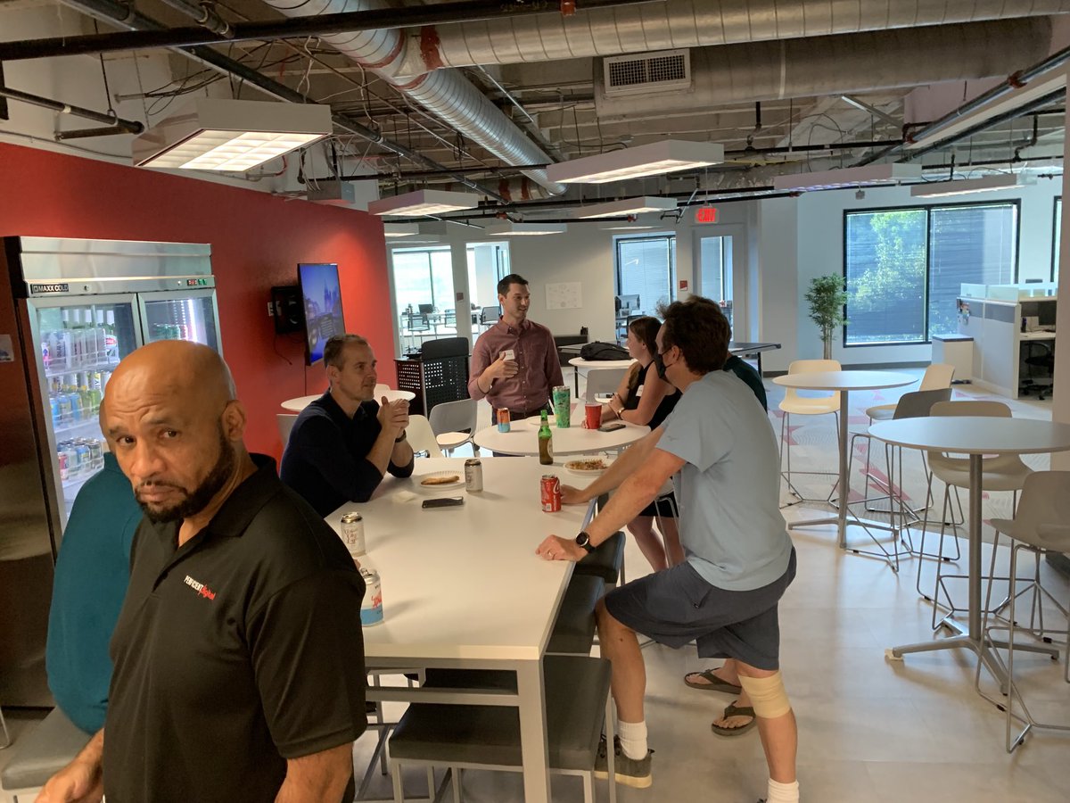 ainehra's tweet photo. Getting ready to kick off the first in person ⁦@AtlantaSitecore⁩ user group! Good Food, good drinks, good content, good company.  #sitecore ⁦@sitecorey⁩ ⁦@MartinREnglish⁩ ⁦@GoAltudo⁩ ⁦@Perficient⁩ https://t.co/I4f7AsFgRi
