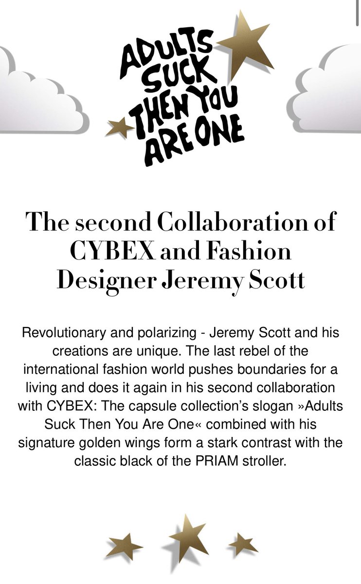 dvcomms's tweet image. CYBEX x Jeremy Scott (Wings Collection)

An exciting symbiosis of Scotts’ pop-art and the pioneering functional design of CYBEX – a heavenly-fiendish encounter!

#chicmama #jeremyscottwings #fashionmom #fashionmommy #clientnews