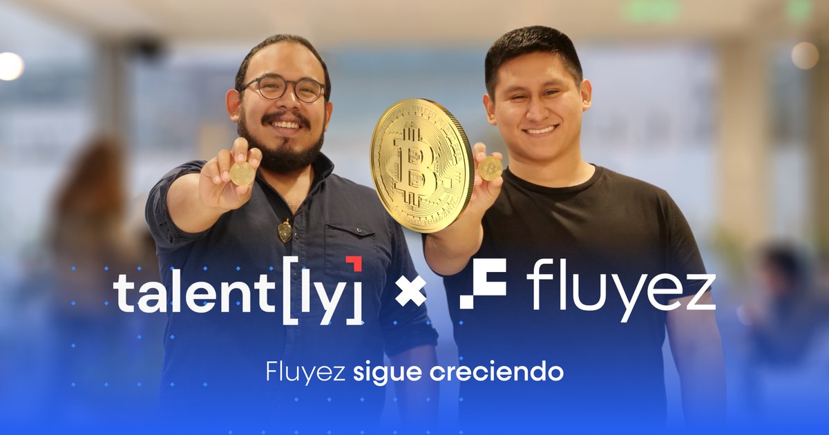 fluyez's tweet photo. Estamos muy orgullosos de anunciar nuestra alianza con Talently.
Entérate más en la nota: https://t.co/77muUhLrBk
#Fluyez #Talently #alianza #estrategia https://t.co/cdJdH6ZiZl