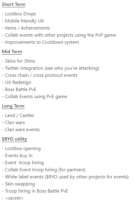 shinsengokuNFT's tweet photo. We've been heads down building to really shine in an extended bear market. 

This is too much to fit in one tweet, but check our high level view of short, mid, and long term initiatives! https://t.co/UgQZW4NuAz