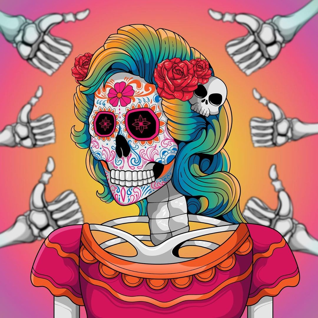 cryptolocos1's tweet photo. Meet the team: Lia, our social media queen, as crazy as the CryptoLocos!
#nft #nfts #nftart #nftcommunity #nftartist #nftdrop #dropcountdown #opensea #nftbreeding #sugarskulls #skulls #nftskull #investing #NFTMarketplace https://t.co/hrtWF8csCP