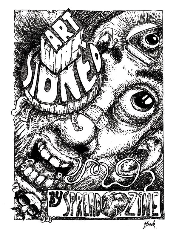 bloukBlouk's tweet photo. ⚡️Annonce⚡️
~~~~
Je vais être publié dans le fanzine indépendant Spread Love Zine ( https://t.co/LkLwXthcta ) où participent des monstres du comix underground (comme . 
@glennohead @LarryWelz  etc.).
Un véritable honneur ! 👍🏻
~~~~
Ma première participation: https://t.co/ibTdwHIIfA