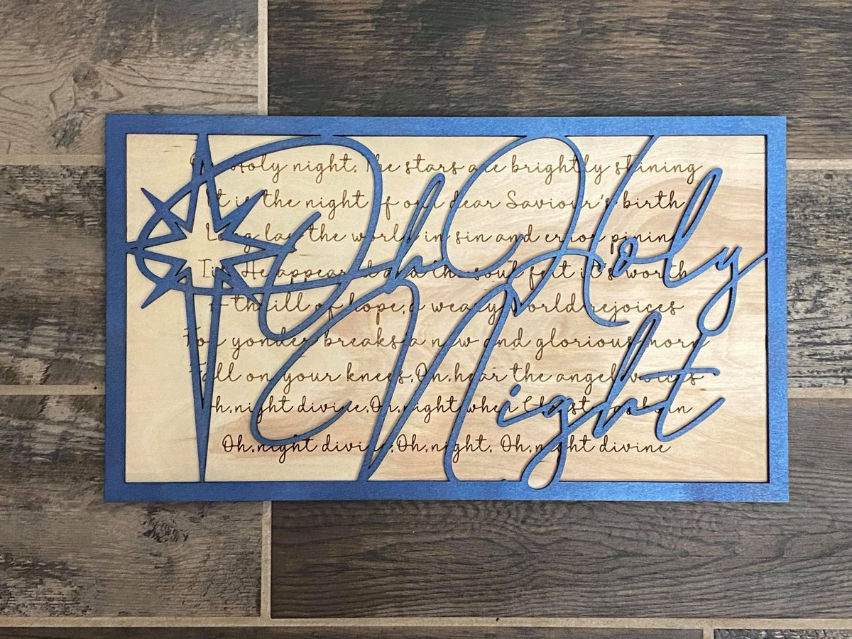 yoopertechgeek's tweet image. Excited to share the latest addition to my #etsy shop: Oh Holy Night SVG Laser Ready File O Holy Night Christmas Carol Stars are Brightly Shining Holiday Home Decor etsy.me/3cgER3x #christmas #kidscrafts #phrasesaying #christmascarol #svgchristmas #laserchristm