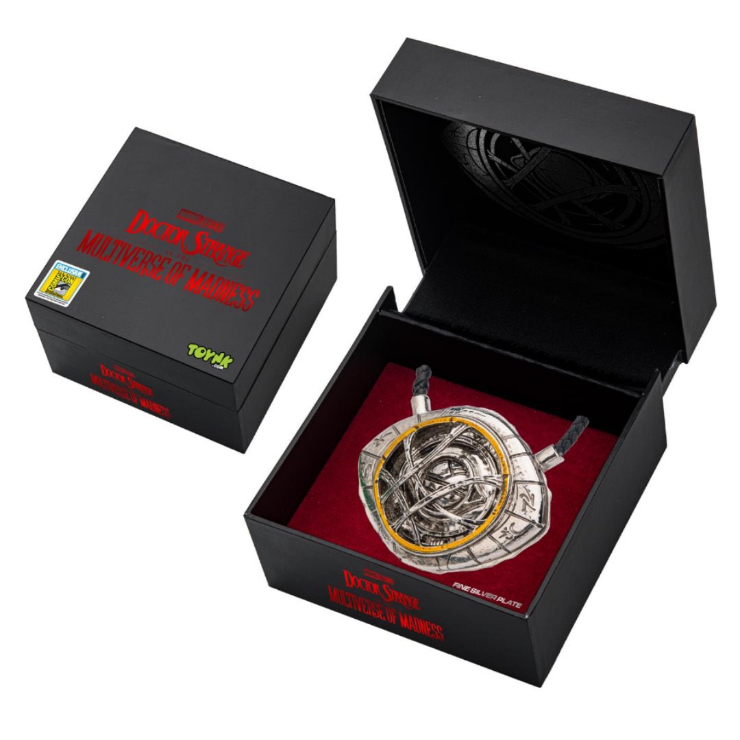 DrStrangeUpdate's tweet photo. Toynk has revealed their Doctor Strange In The Multiverse of Madness Eye Of Agamatto Prop Replica Silver Plated Edition!

It will be a SDCC exclusive, limited to 250 pieces. https://t.co/zfFuQT3lj5