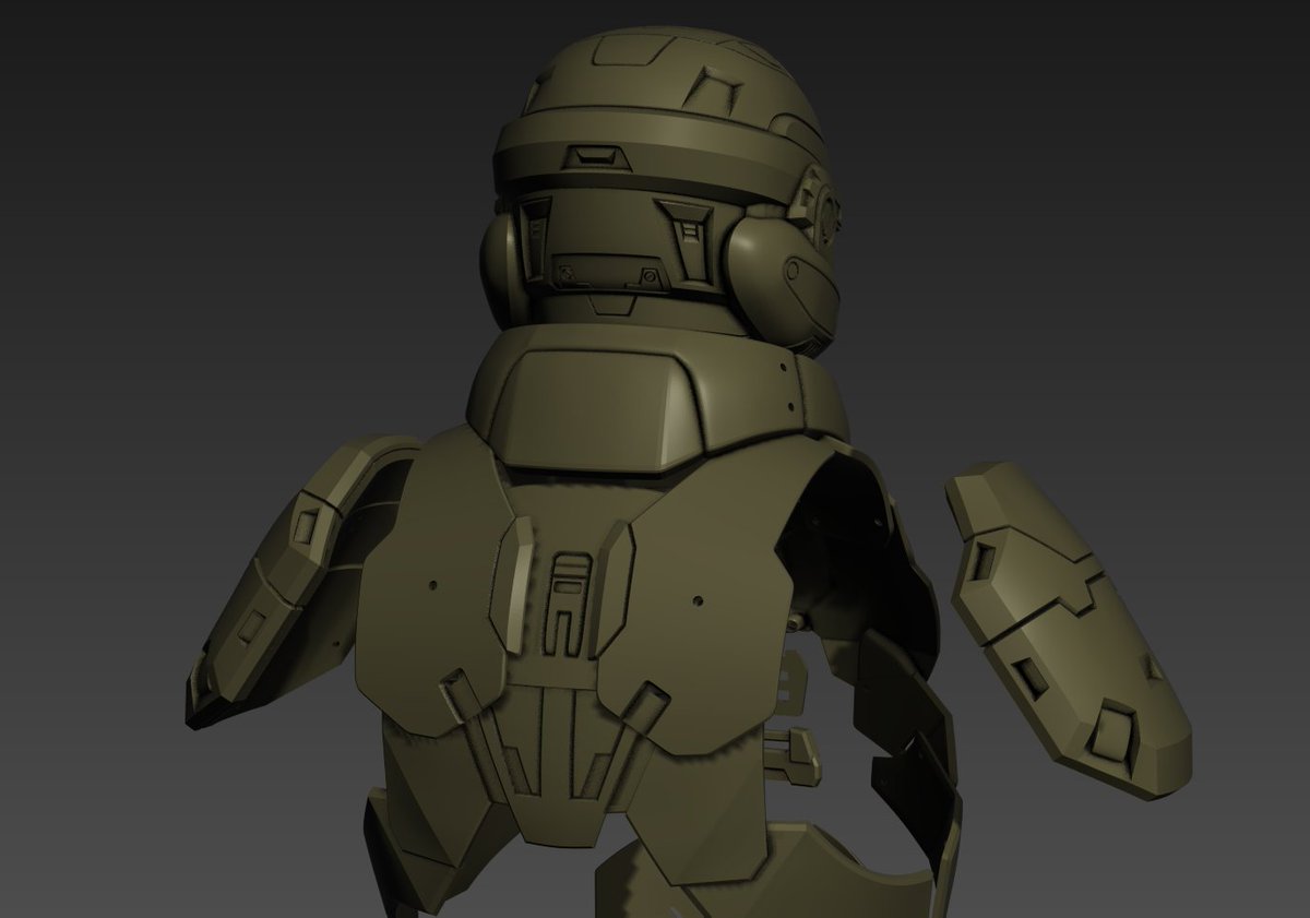 NerdForgeDesign's tweet photo. For the collar of the marine kit you'll have to spray adhesive then wrap with felt/fabric and attach your own straps and buckles. There are holes for thread inserts. Recommend. printing in TPU https://t.co/WSMBLzIMkE