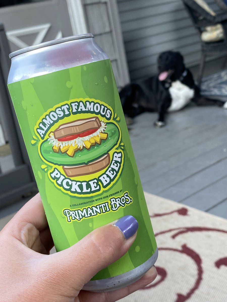OnAirKristen's tweet photo. You know what’s the best time of the year.. PICKLE BEER TIME! 🤤💚🍻 Stock up TOMORROW, because it’s going to go FAST! We’ll have a live taste test Friday morning, so make sure you’re @yd_awake! Thank you @primantibros &amp; @EastEndBrewing for the deliciousness! @Y108Pittsburgh https://t.co/Ep2FQtXI8b