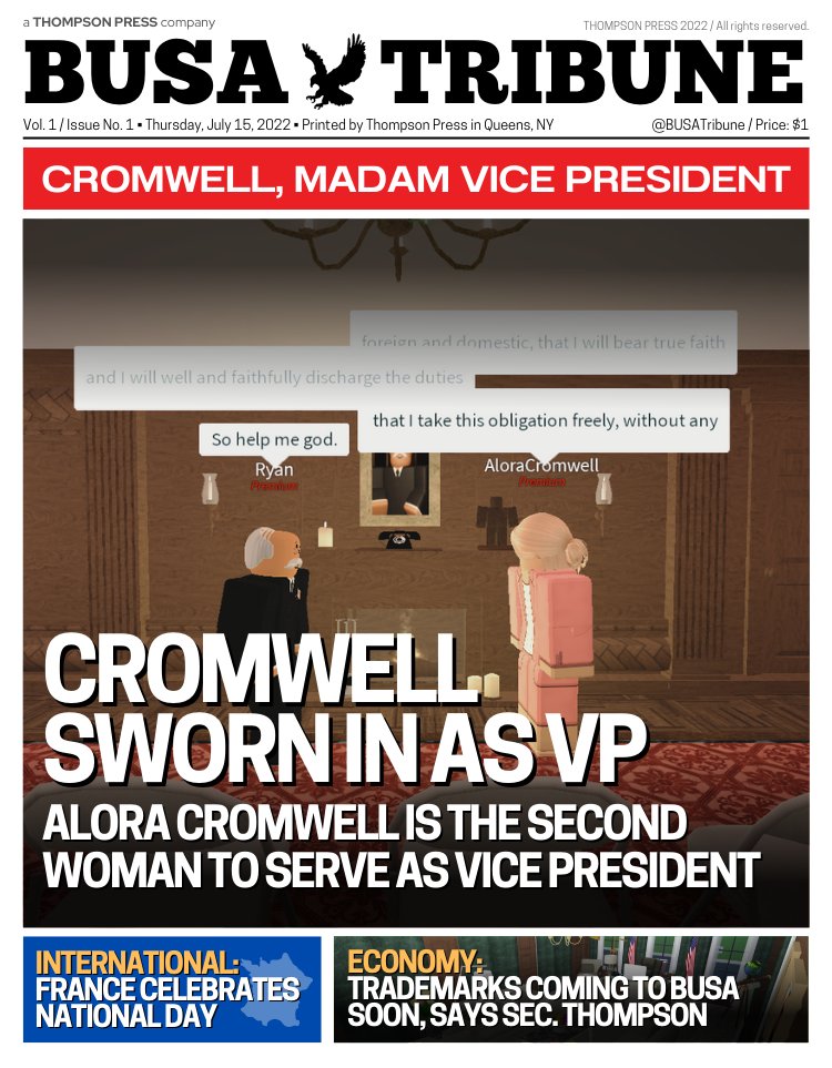 BUSA TRIBUNE | 🦅 

> <a href="/BUSA_VP/">BUSA VP?</a> SWORN IN AS VICE PRESIDENT