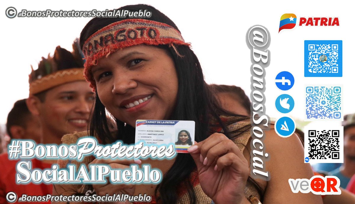 BonosSocial's tweet photo. 🚨 #PENDIENTE: Al finalizar la entrega del #BonoGloriosaIndependencia2022 que culmina el #15Jul a través del Sistema @CarnetDLaPatria se tiene previsto activarse el 2do. #BonoEspecial del mes.

✅ Atentos a la información oficial #BlogPatria.
 
@BonosSocial
#ProtégeteDeLaCovid https://t.co/nlp0vIu51y