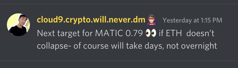 cloud9markets's tweet photo. $MATIC on trackππ #Polygon
RIP bears β οΈ https://t.co/vob8iZ6kFG